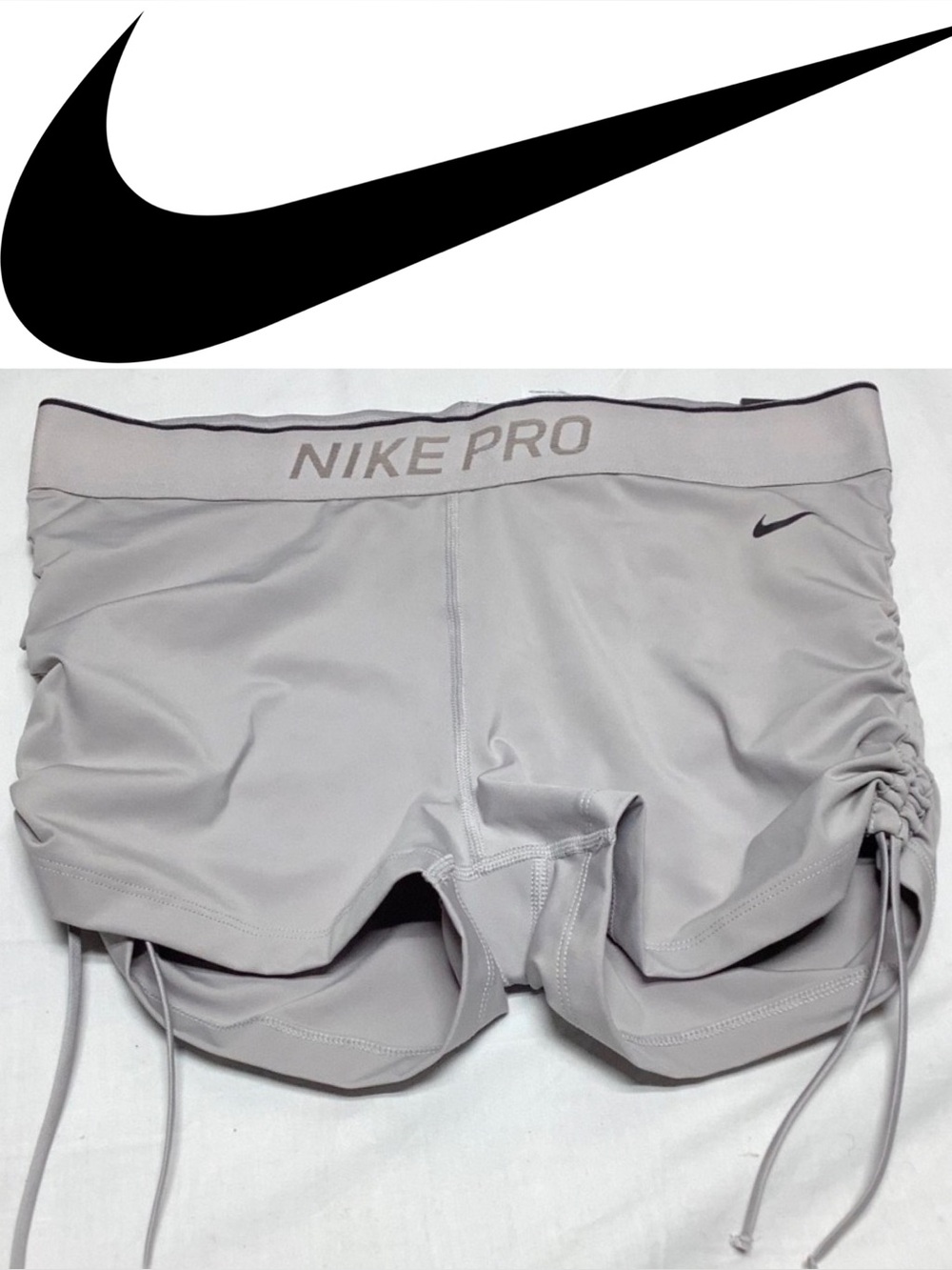 NIKE Pro Dri Fit Shorts Side Cinch